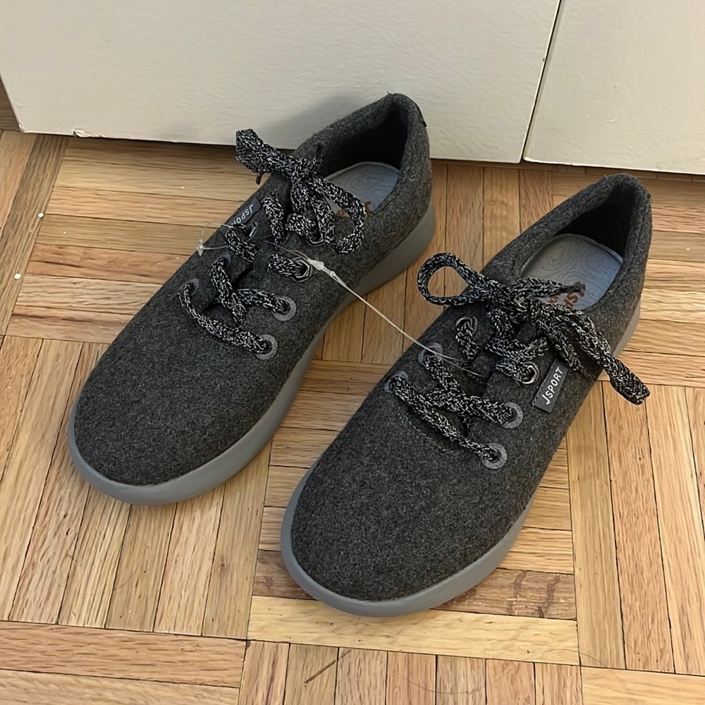 JSport by Jambu Arrow Women’s Size 7M Casual Sneakers in Grey Wool